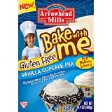 Arrowhead Mills Bake with Me Gluten Free Vanilla Cupcake Mix, 14.1-Ounce Boxes (Pack of 3)