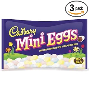 Cadbury Easter Candy Coated Mini Eggs, 18-Ounce Packages (Pack of 3)