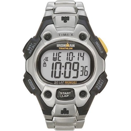 Timex Men's T5G801 Ironman 50-Lap Stainless Steel Bracelet Watch