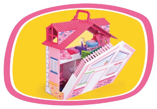 Imagen 3 de Famosa Los barriguitas Casa con asa - Casa de juguete con luz y sonido, incluye asa de transporte, accesorios y 3 figuras