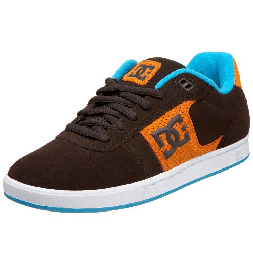 DC Men's Match S Sneaker,D.Chocolate/Orange,5 M