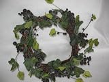Artificial Purple Grapevine Wreath, 16 dia.