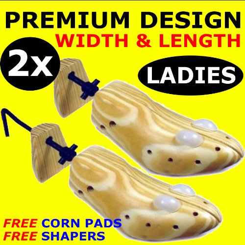 Shoe Stretchers LADIES x 2 - FREE Corn Pads + 