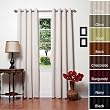 Solid Grommet Top Thermal Insulated Blackout Curtain 84 Length 1 Pair-BEIGE - GT