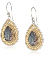 Anna Beck Designs "Gili Labradorite" 18k Gold-Plated Labradorite Teardrop Earrings