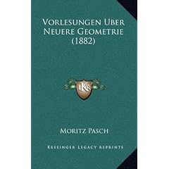 Vorlesungen Uber Neuere Geometrie (1882)