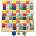 Table de multiplication en bois et couleurs, id�al du CE1 au CM2