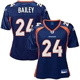 Reebok NFL Equipment Denver Broncos #24 Champ Bailey Navy Blue Ladies Replica Football Jersey by Reebok