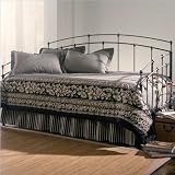 Fashion Bed Group Fenton Metal Daybed in Black Walnut Finish with Pop-Up Trundle