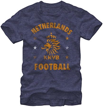 Soccer Club Men's Netherlands Crest - Heather T-shirt XXX-Large Navy