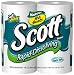 Scott Rapid Dissolve Bath Tissue Double Roll, 4-Count Packages (Case of 12)