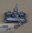 Dollhouse Miniature Heidi Ott Silver Toned Ink Well & Candle Set