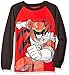 Power Rangers Little Boys Red Ranger Long Sleeve Raglan Tee, Red/Black, Small/4