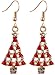 MODEBOX Women's Christmas Dangle Earrings Girls Fashion Cute Stainless Steel Ear Ring Set (6 Pairs) Color Chirstmas Earring1