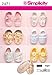 Simplicity Sewing Pattern Baby Shoes 6 Variations Designed by Elaine Heigl, 2471
