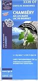 Chambery, Aix-les-Bains, Lac du Bourget ~ IGN Top 25 3332OT (The Outstanding All Weather Map)