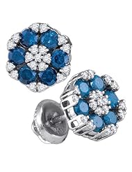 10KT White Gold 1.00 CTW-Diamond Fashion Earring