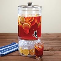 Artland Simplicity 2-Gallon Beverage Dispenser with Lid, 2-Part