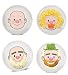 Dishwasher and Microwave Safe High-Fire Ceramic Food Face Plate, 8-1/2