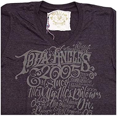 Ibiza Angels: Hippy Heart Mens T-shirt - Charcoal Marl, XL - Extra Large