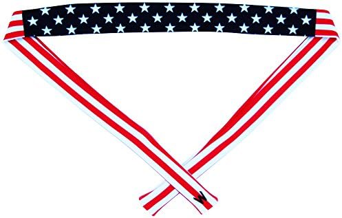 USA American Flag Elastic Tie Skinny 1" Headband