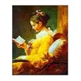 A Young Girl Reading by Jean-Honore Fragonard poster print,14.5 in. x 18.8 in.