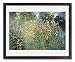 Ross Sterling Turner, A Garden Is a Sea of Flowers 17x22 Framed Black