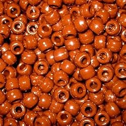 Brown Crow Beads Pony Beads, 100pc pkg