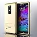 Note 4 Case, Mengo Stealth Armor Shockproof Case for Samsung Galaxy Note 4 Featuring Cloud Cushion Technology and Matte Screen Protector (Gold)