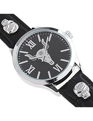 Orient Idea Ori-0236E Unisex Quartz Watch Wristwatch Analog Watch with Leatherette Band - Black