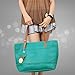 SHENGXILU Women's/Lady's PU Leather Handbag Colour Bar Shoulder Bag