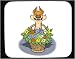 Decorated Mouse Pad with basket, flower, fox