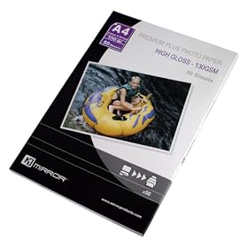 Mirror Pro A4 - 130gsm Gloss Inkjet Photo Paper (50 x Sheets)