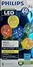 60 Bulbs Multi Faceted Sphere Lights Energy Saving Led with Green Wire By Philips