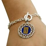Tulsa Golden Hurricane Round Heart Art Nouveau-Style Toggle Bracelet
