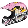 GMAX GM46Y-1 Hot Rod Girl Youth Girls MX Motorcycle Helmet