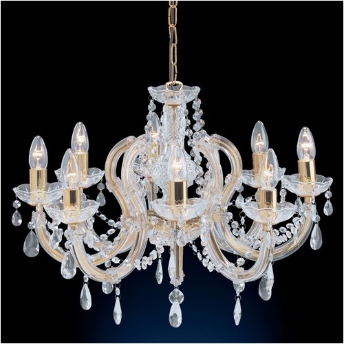 SE699 8 – MARIE THERESE 8 Light Polished Brass Chandelier