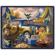 West Virginia Mountaineers Tailgate Print 48'' x 60'' Fleece Blanket