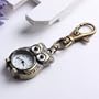 Yesurprise Montre de poche Hibou Montre porte- clés Quartz Bronze Yesurprise Montre de poche Hibou Montre porte- clés Quartz Bronze
