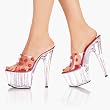 6 3/4 Inch Sexy High Heel Shoes Platform Sandal With Red Lips
