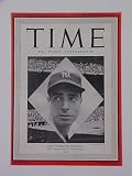 Joe Dimaggio New York Yankees October 14 1948 Time Magazine Fabulous Beautiful Condition Professionally Matted Cover 11 X 14 Inch Size Delivered Ready For Framing