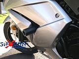08-09 Kawasaki Ninja 250R Shogun Frame Sliders No Cut Black