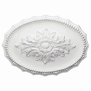 16 7 8W x 11 3 4H x 1 1 2P Oxford Ceiling Medallion by 