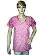 Paisley Embroidered Persian Pink Cotton Indian Designer Kurti Tunic S