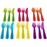 Ikea Kalas 901.929.62 18-Piece BPA-Free Flatware Set, Multicolored