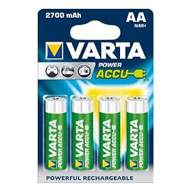 Varta - 56766 - Batterie - 1V2 NiMH 2700mAh AA/R06 4/BLS