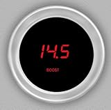 51e8bkfpCwL. SL160  Cyberdyne (A214E051Y) Red Boost Gauges   Memory w/ Silver Bezel