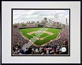 Wrigley Field 2007 Double Matted 8 x 10 Photograph in Black Anodized Aluminum Frame