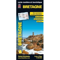 Bretagne, carte r�gionale, routi�re et touristique