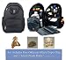 Okkatots Travel Baby Depot Diaper Bag Backpack & BONUS Cloud B Rattle, Black